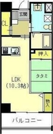 江坂駅 徒歩5分 2階の物件間取画像